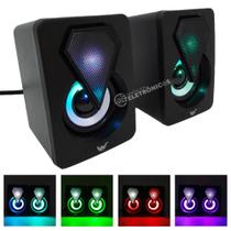 Caixinha De Som Multimídia Estéreo Potente 6w Led Rgb Rm AL3082