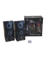 Caixinha de Som para Computador GT-G777 Monster RGB - Golden Ultra