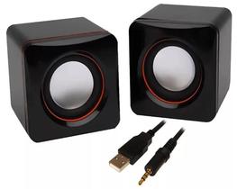 Caixinha De Som Para Pc Com Entrada P2 Usb
