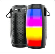Caixinha De Som Portátil Bass Amplificado Bluetooth LED RGB Cartão SD Radio Fm USB Conexão TWS