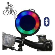 Caixinha de Som Portatil Bluetooth USB 7913 Com Suporte Para Guidom de Bicicleta/Moto