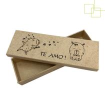 Caixinha Estilo Bis em MDF Presente Meme Capivara Te Amo 22x7x3 cm