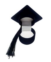 Caixinha Estojo De Veludo Para Anel De Formatura Capelo Caixinha Estojo De Veludo Para Anel De Formatura Capelo