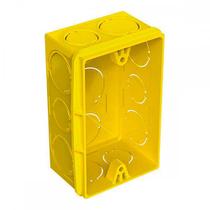 Caixinha Luz Amar.Tigreflex 4X2 . / Kit C/ 24 Unidades