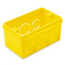 Caixinha Luz Amarela Pvc 4X2 Brascom - Kit C/100 Unidades