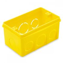 Caixinha Luz Amarela Pvc 4X2 Brascom - Kit C/100 Unidades
