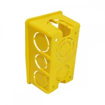 Caixinha Luz Amarela Pvc 4X2 Mondiale . / Kit C/ 150 Unidades