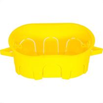 Caixinha Luz Plastica 4X2 Mondiale Amarela Drywal 600 - Kit C/10 Caixinha Luz Plastica 4X2 Mondiale Amarela Drywal 600 - Kit C/10