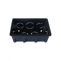 Caixinha Luz Plastica 4X2 Mondiale Preta 100 - Kit C/100 Caixinha Luz Plastica 4X2 Mondiale Preta 100 - Kit C/100