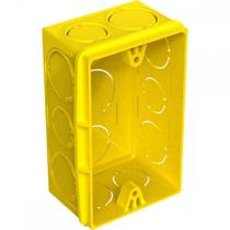 Caixinha Luz Plastica 4X2 Tigre Flex Amarela - Kit C/24 Caixinha Luz Plastica 4X2 Tigre Flex Amarela - Kit C/24