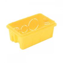 Caixinha Luz Plastica 4X2 Tramontina Amarela Orelha Pvc - Kit C/25