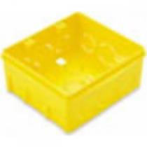 Caixinha Luz Plastica 4X4 Tramontina Amarela Orelha Pvc - Kit C/20
