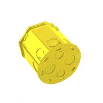 Caixinha Luz Plastica Fmd Mondiale Amarela Orelha Plastica 3009 - Kit C/15 Caixinha Luz Plastica Fmd Mondiale Amarela Orelha Plastica 3009 - Kit C/15