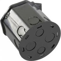 Caixinha Luz Plastica Fmd Mondiale Preta 3109 - Kit C/15 Caixinha Luz Plastica Fmd Mondiale Preta 3109 - Kit C/15