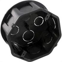 Caixinha Luz Plastica Fms Mondiale Preta 300 - Kit C/50 Caixinha Luz Plastica Fms Mondiale Preta 300 - Kit C/50