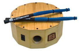 Caixinha Mb 10 Com Baquetas Nylon Para Cajon Percussão Caixinha Mb 10 Com Baquetas Nylon Para Cajon Percussão