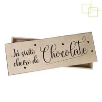 Caixinha MDF Decorada Retangular Para Presente Lembrancinha 22x7x3