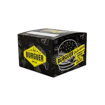 Caixinha Média Para Hambúrgueres Artesanais Delivery Box Com 50 Unidades