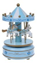 Caixinha musica azul infantil brinquedo Cavalo carrossel - Carrossel Box