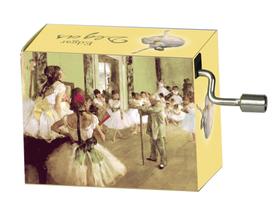 Caixinha Musical Fridolin "Vivaldi - 4 Estações - Primavera" motivo: Edgar Degas, aula de dança