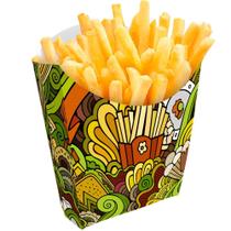 Caixinha Para Batata frita Tam Pequeno 500un Verde Caixinha Para Batata frita Tam Pequeno 500un Verde