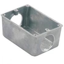 Caixinha Piso 4X2 Alum.Baixa 3/4 2Saidas