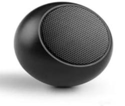 Caixinha Som Bluetooth Metal Mini Speaker Amplificada PRETO