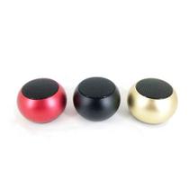 Caixinha Som Bluetooth Mini Metal Speaker Amplificada 3w REDONDA
