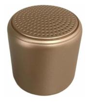 Caixinha Som Bluetooth Silicone Speaker Amplificada Dourado
