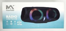 Caixinha Som Portátil Rgb Bluetooth 20w Rms Camuflada - Maxmidia