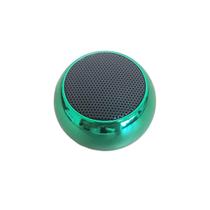 Caixinha Som Potente Bluetooth Mini Speaker Metal 3W Verde