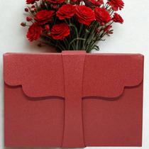 Caixinha Vermelha Perola Corrente Brinco 50 Unidades