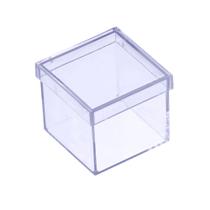 Caixinhas de Acrílico Transparente 5x5 cm (200 unidades)
