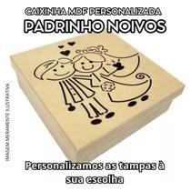 Caixinhas Mdf Cru 3mm Padrinhos Noivos 15x15x5 Kit 12 Un