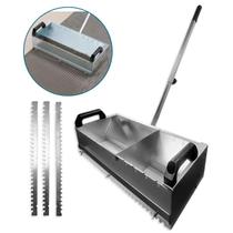 Caixote Aplicador de Argamassa Cortag 65,5x30x24,5cm Aço Estica Massa Pedreiros Azulejistas Profissionais