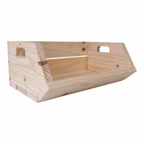 Caixote de Feira Decorativo em Madeira de Pinus para Frutas e Verduras - 40cm Caixote de Feira Decorativo em Madeira de Pinus para Frutas e Verduras - 40cm