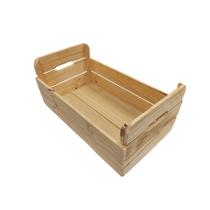 Caixote de Madeira Crú 44,5x25,8x20 - 1 unidade - Rizzo