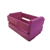 Caixote de Madeira Pink 11,5x8x6,5cm - 1 unidade - Rizzo