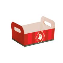 Caixote de Papel Cartão de Natal - Noel Vitoriano - 1 unidade - Cromus - Rizzo