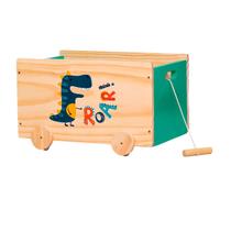 Caixote Organizador De Brinquedos Com Rodinhas E Puxador