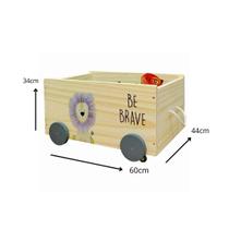 Caixote Toy Box Organizador De Brinquedos Com Rodinhas Brave