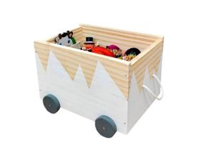Caixote Toy Box Organizador De Brinquedos Com Rodinhas - Curumim Kids Room