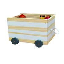 Caixote Toy Box Organizador De Brinquedos Rodinhas Listra