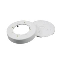 Caja de accesorios circular para canaleta plástica Wiremold NM4 color marfil