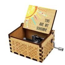 Caja de Música Muzero de Madera con Manivela "Eres Mi Sol" Caja de Música Muzero de Madera con Manivela "Eres Mi Sol"