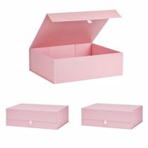 Caja de Regalo PLINJOY Extra Grande Rosa 42x36x14 cm Paquete de 3 Caja de Regalo PLINJOY Extra Grande Rosa 42x36x14 cm Paquete de 3