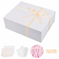 Caja de Regalo UoeRing Extra Grande Blanca 50x40x18 cm con Accesorios