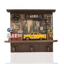 Caja de sombra Taxi de Nueva York antigua y moderna de artesanía, 33x9x29 cm Caja de sombra Taxi de Nueva York antigua y moderna de artesanía, 33x9x29 cm