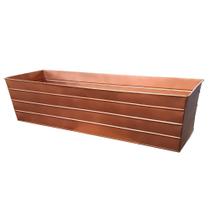 Caja para macetas de flores rectangular de metal grande Benzara