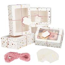 Cajas para Galletas de Navidad KGVZPT 24 piezas 23x15x8 cm Doradas Cajas para Galletas de Navidad KGVZPT 24 piezas 23x15x8 cm Doradas